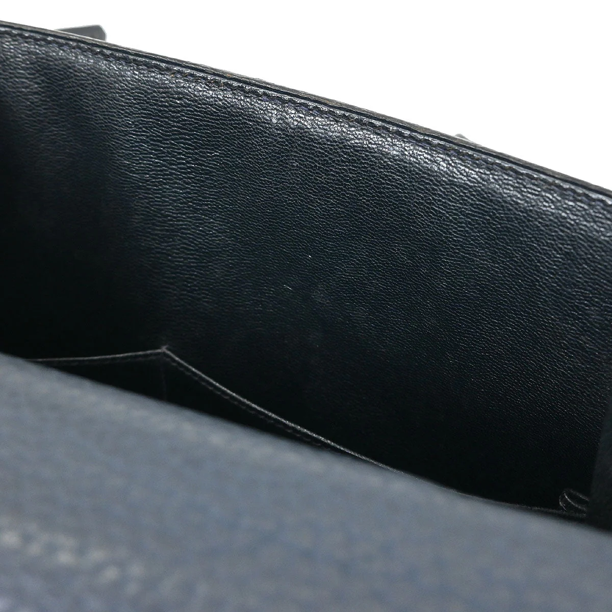 Hermes Blue Indigo Ardennes Kelly 28 Sellier Handbag - Image 11