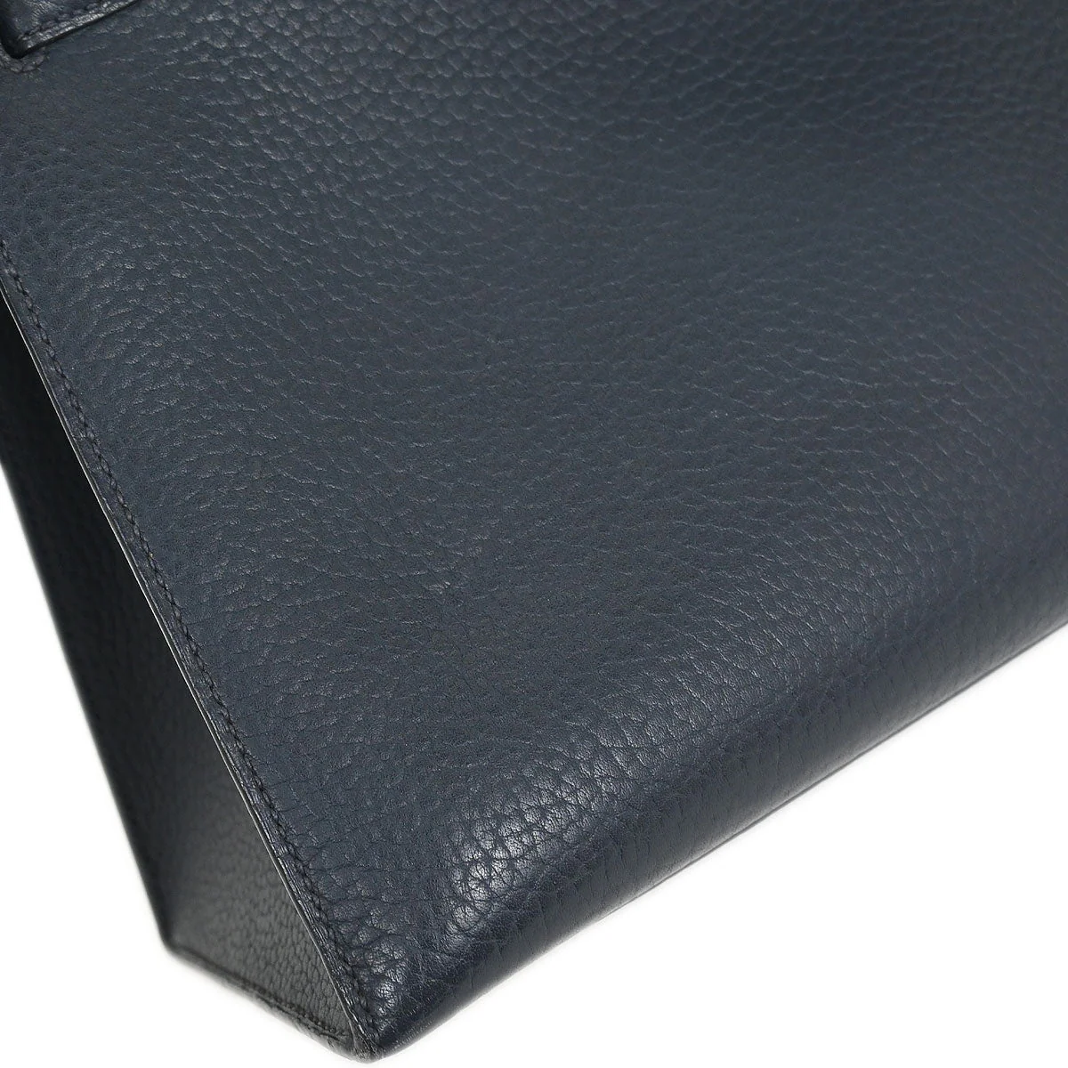 Hermes Blue Indigo Ardennes Kelly 28 Sellier Handbag - Image 7