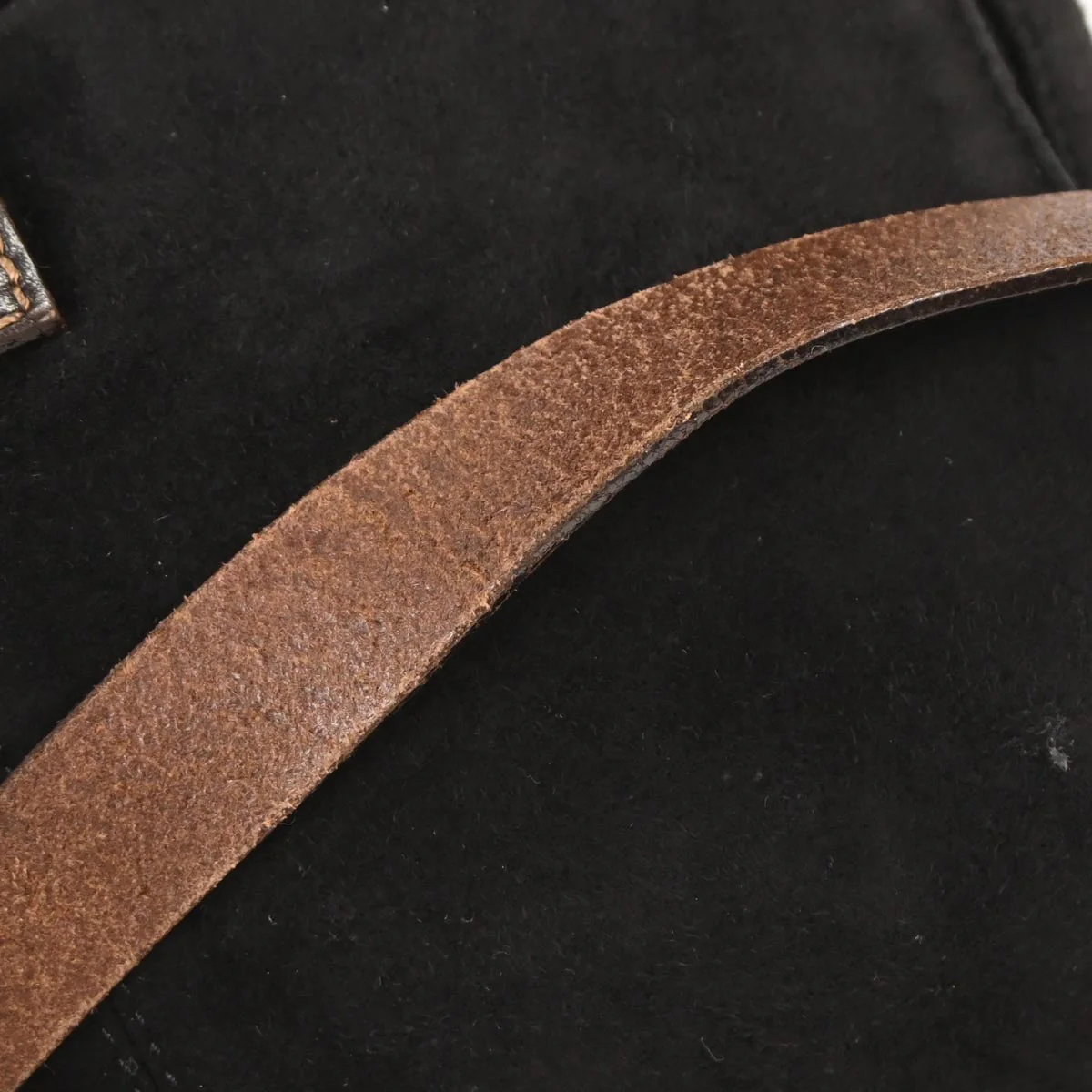 Fendi Black Suede Mamma Baguette Handbag - Image 3