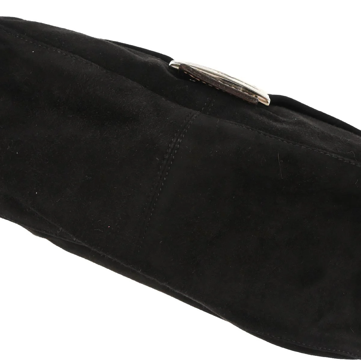 Fendi Black Suede Mamma Baguette Handbag - Image 4