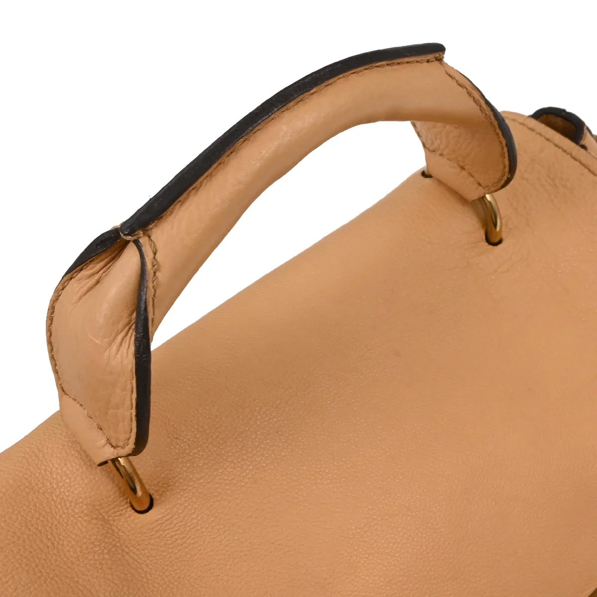 Chloe Beige Leather Elsie 2way Shoulder Handbag - Image 6
