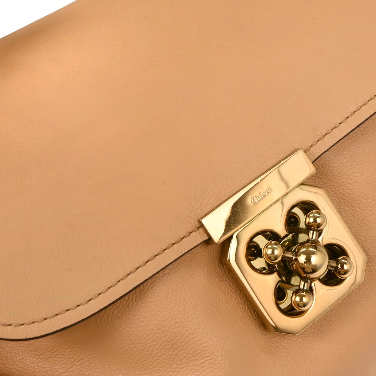 Chloe Beige Leather Elsie 2way Shoulder Handbag - Image 7