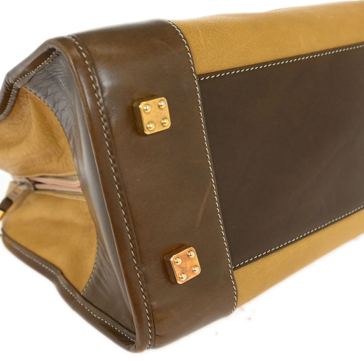 Loewe Beige Leather Handbag - Image 4