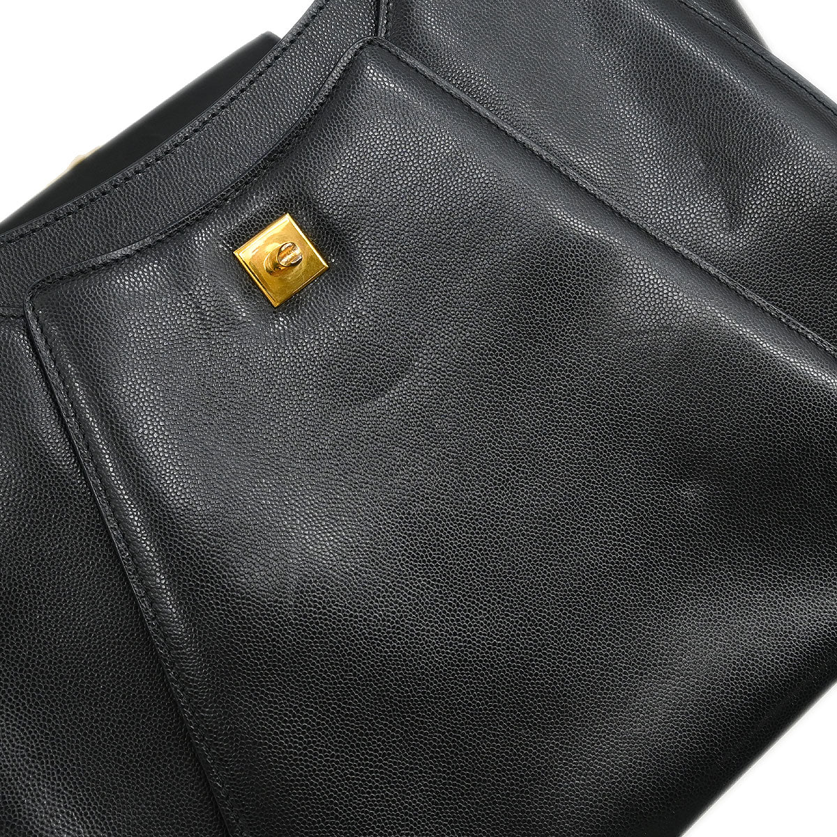 Cartier Black Leather Panthere Tote Handbag - Image 10