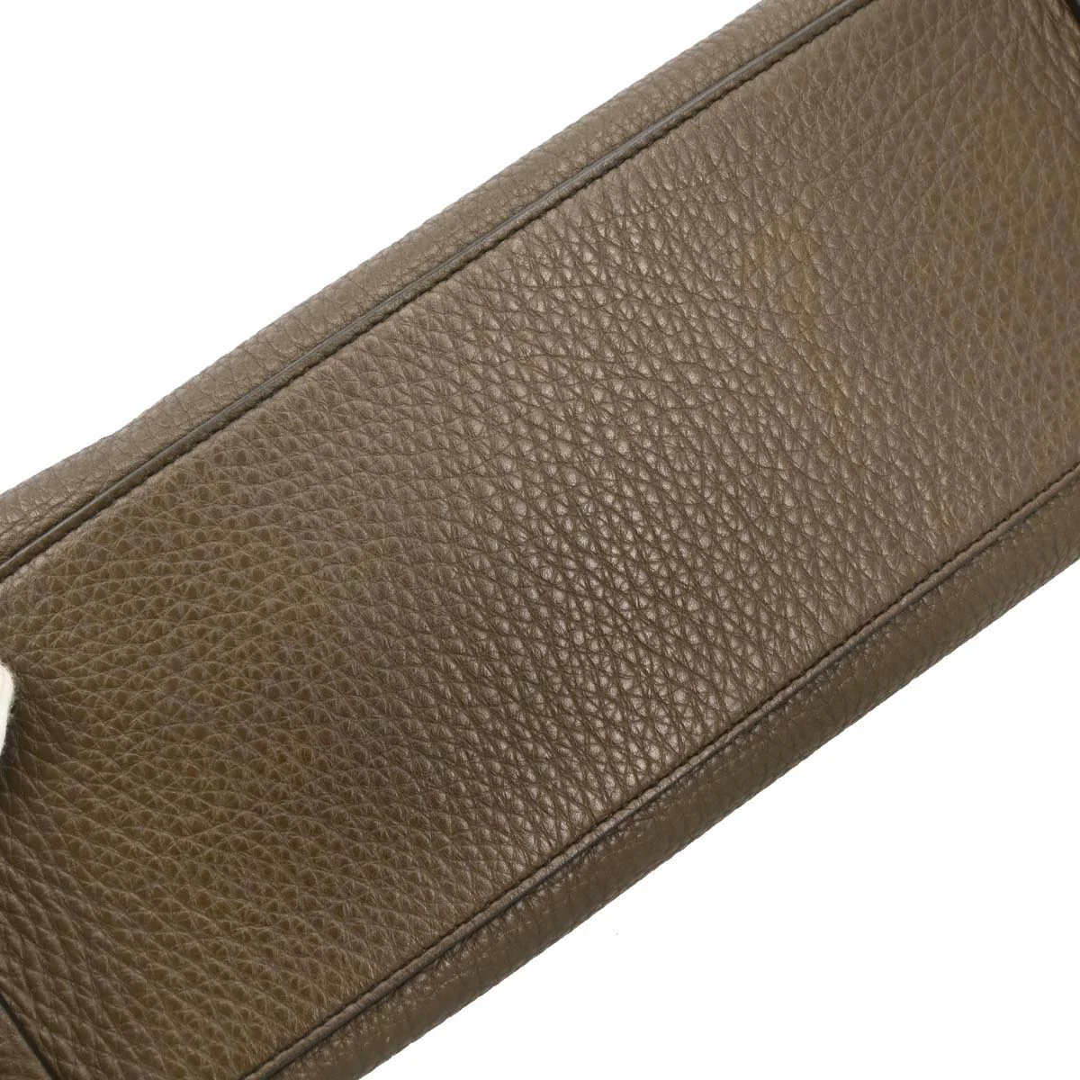 Salvatore Ferragamo Brown Leather Gancini 2way Shoulder Handbag - Image 4