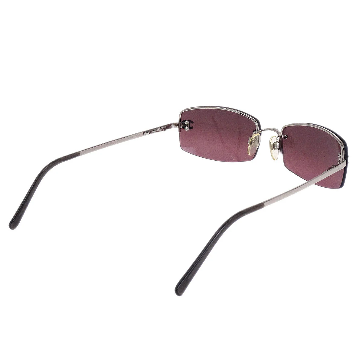 Chanel Sunglasses Eyewear Purple Rhinestone Small Good - Image 2