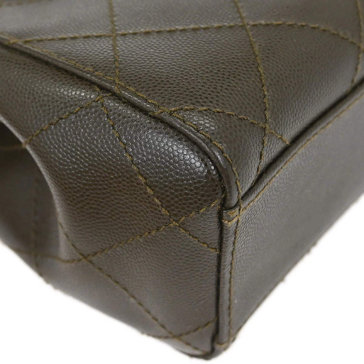 Chanel 1997-1999 Brown Caviar Handbag - Image 3