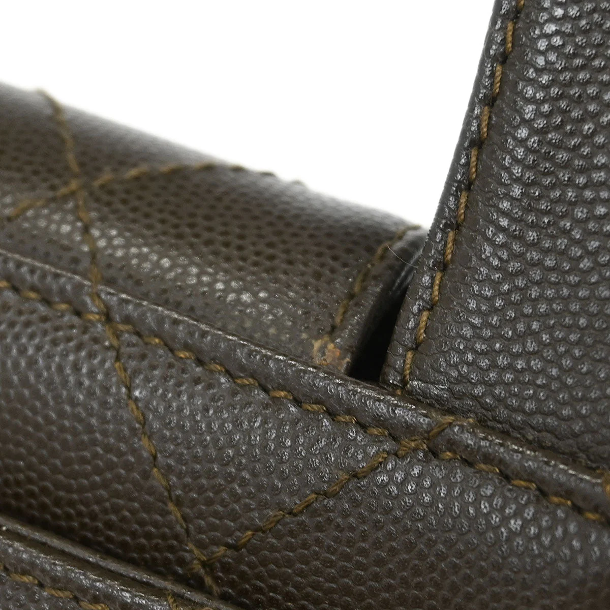 Chanel 1997-1999 Brown Caviar Handbag - Image 5