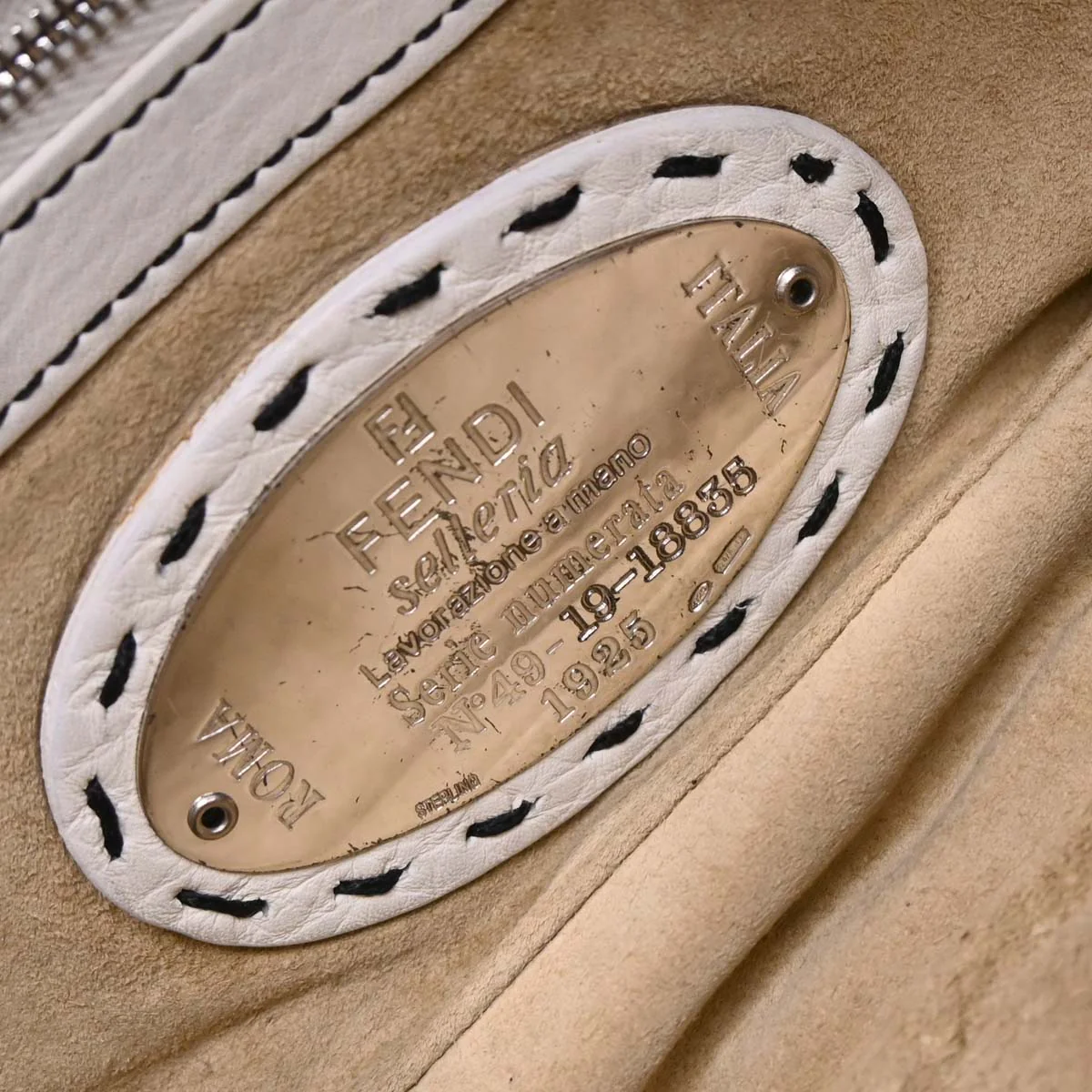 Fendi Black Wool Baguette Handbag - Image 9