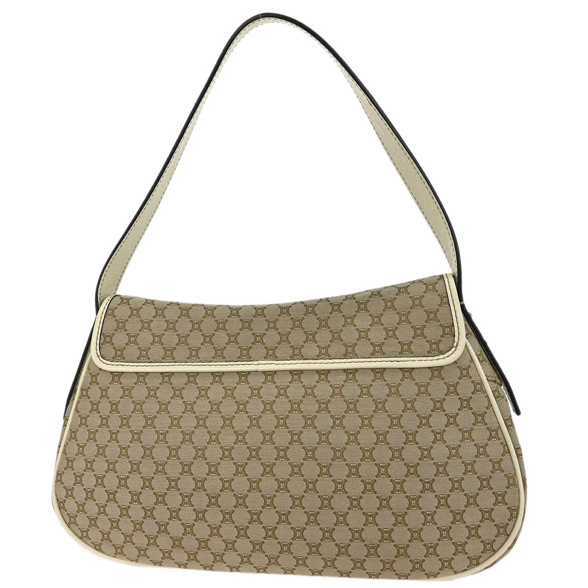 Celine * Beige Macadam Shoulder Bag - Image 2