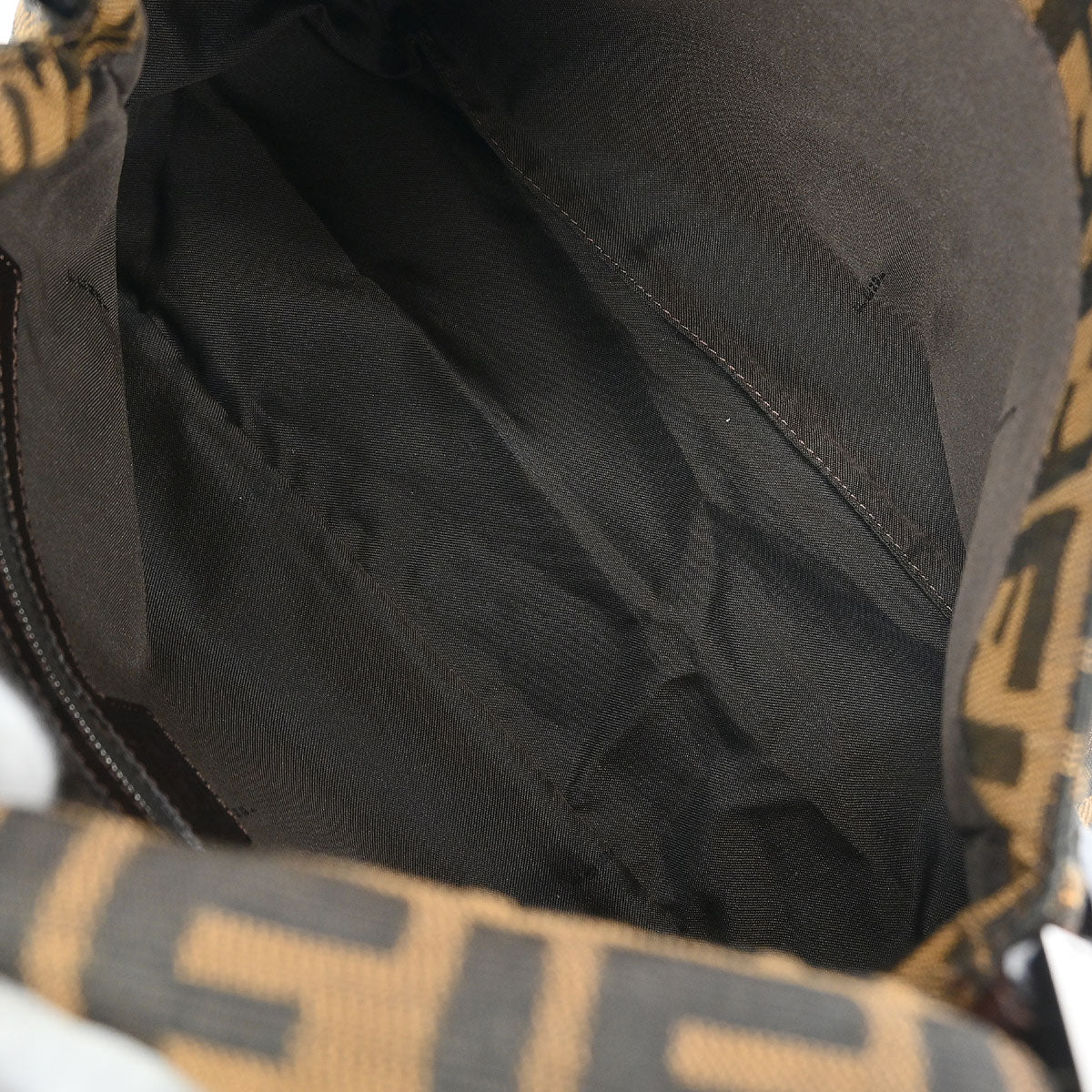 Fendi Brown Canvas Zucca Mamma Baguette Handbag - Image 8