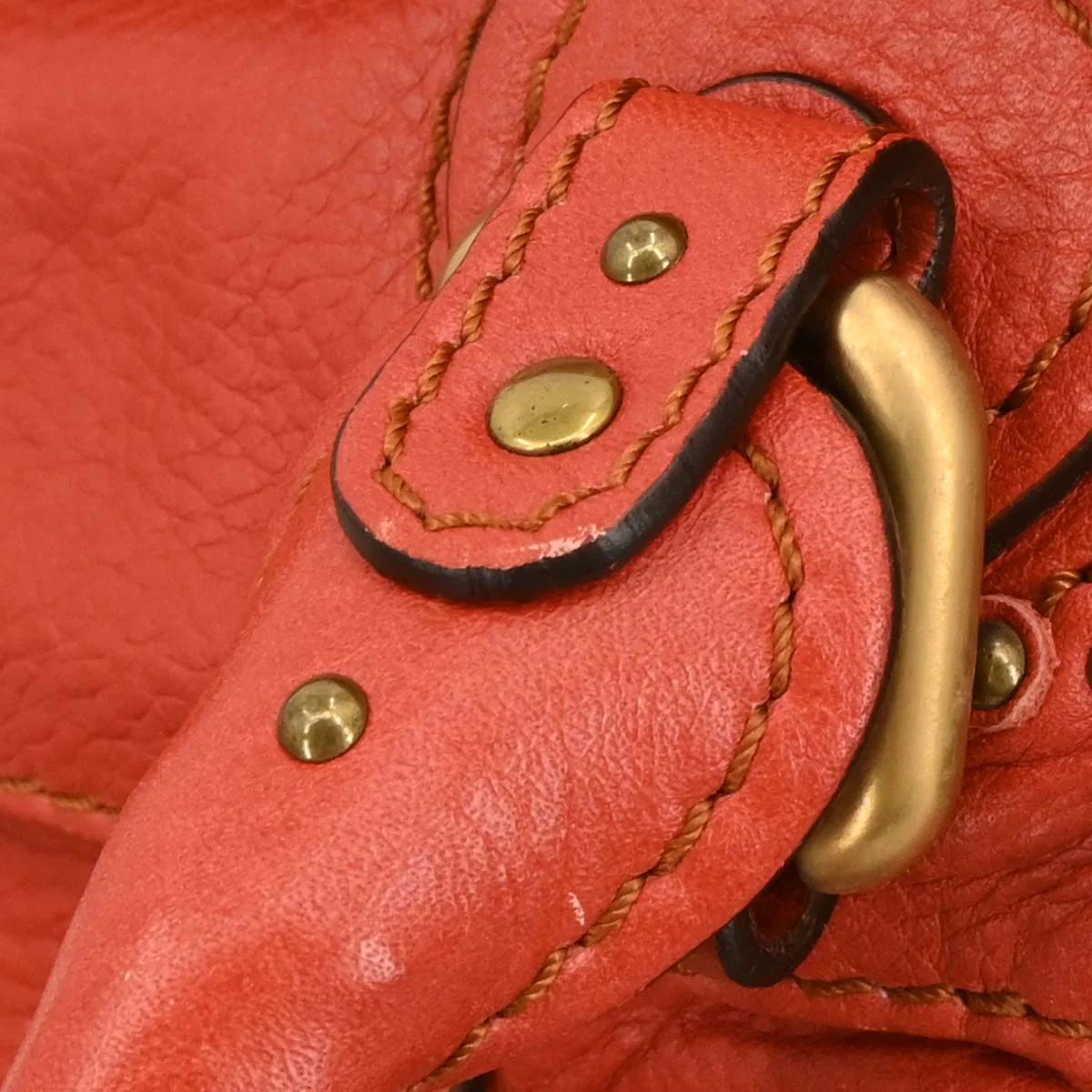 Chloe Vermilion Red Paddington Mini Handbag - Image 6