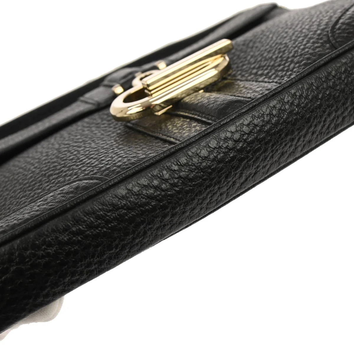 Gucci Black Leather Handbag - Image 5