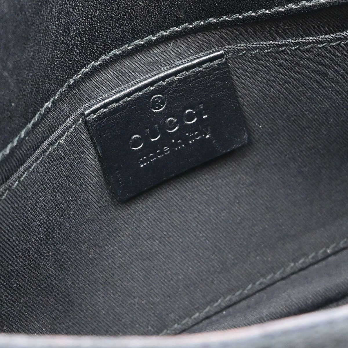 Gucci Black Canvas GG Handbag - Image 8
