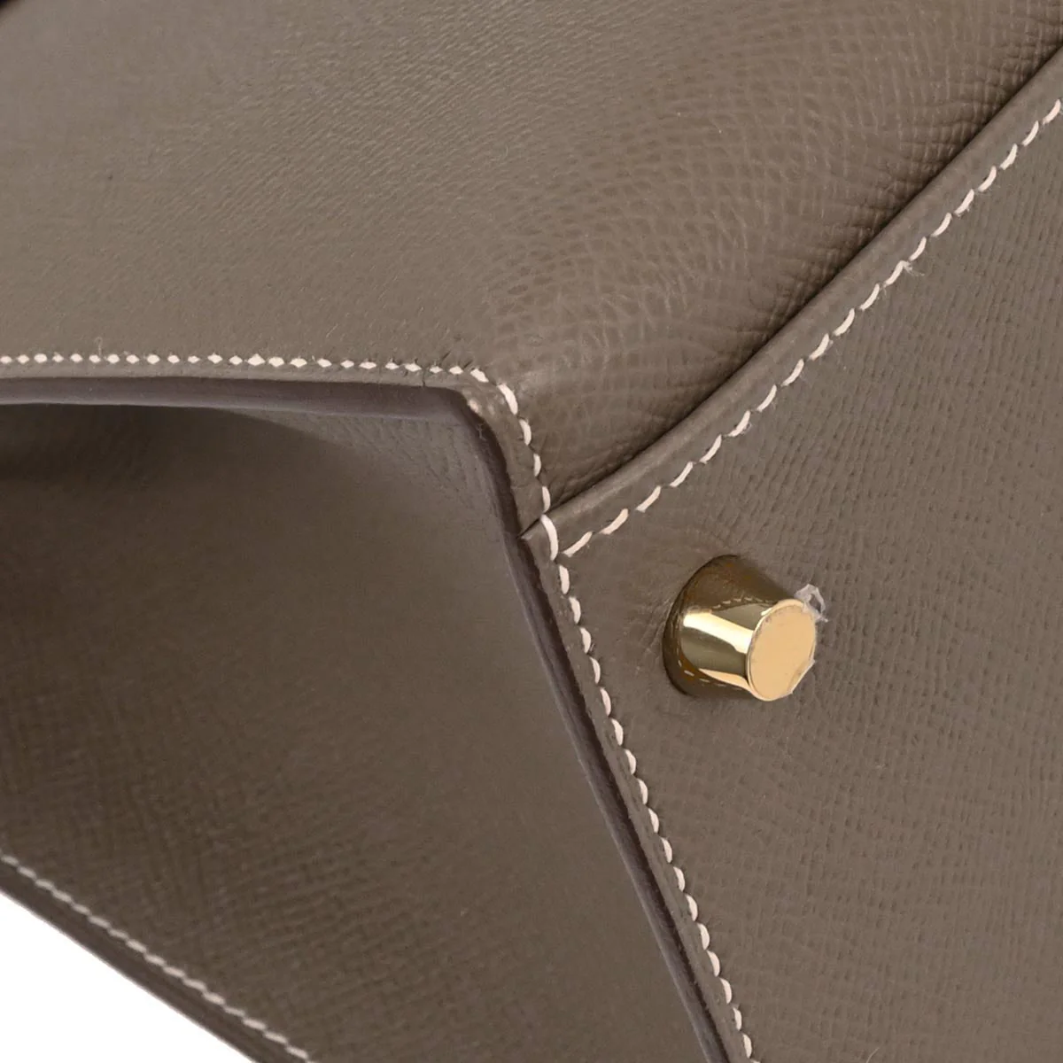 Hermes Etoupe Gray Epsom Kelly 32 Sellier 2way Shoulder Handbag - Image 5