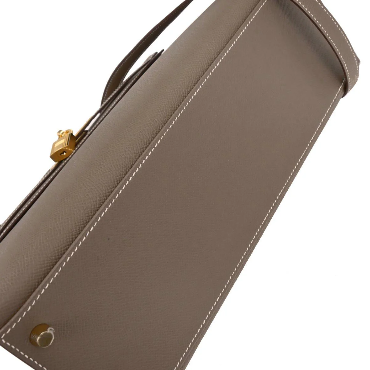 Hermes Etoupe Gray Epsom Kelly 32 Sellier 2way Shoulder Handbag - Image 6