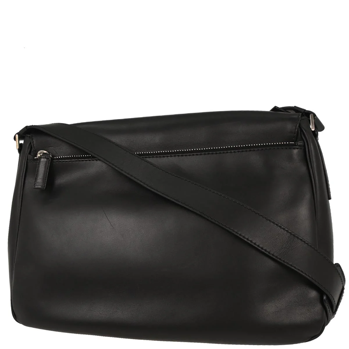 Prada Black Leather Messenger Bag Shoulder Bag - Image 2