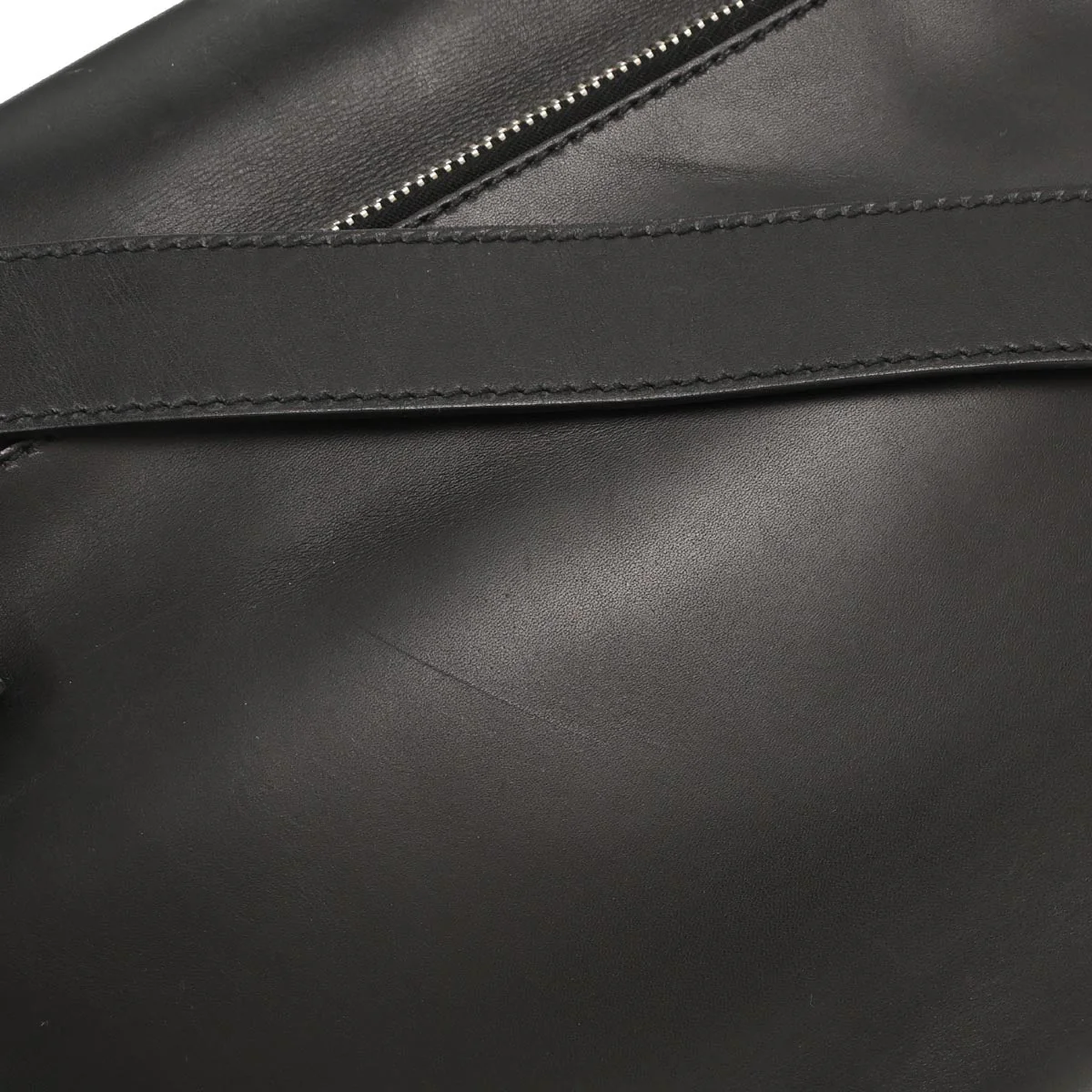 Prada Black Leather Messenger Bag Shoulder Bag - Image 3