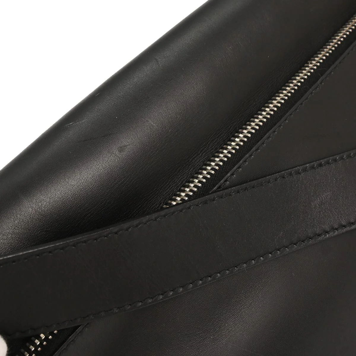 Prada Black Leather Messenger Bag Shoulder Bag - Image 4