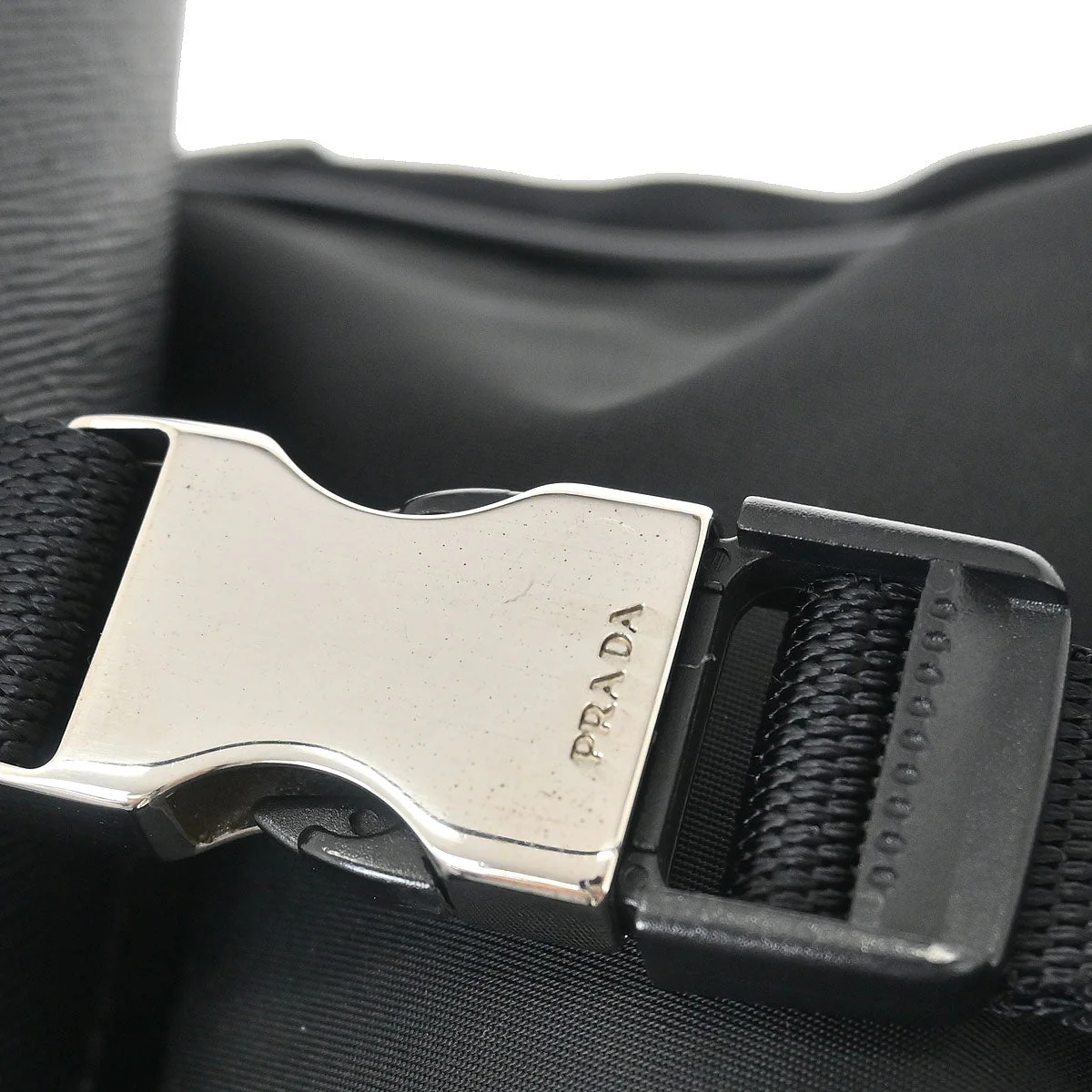 Prada Black Nylon Shoulder Bag - Image 10