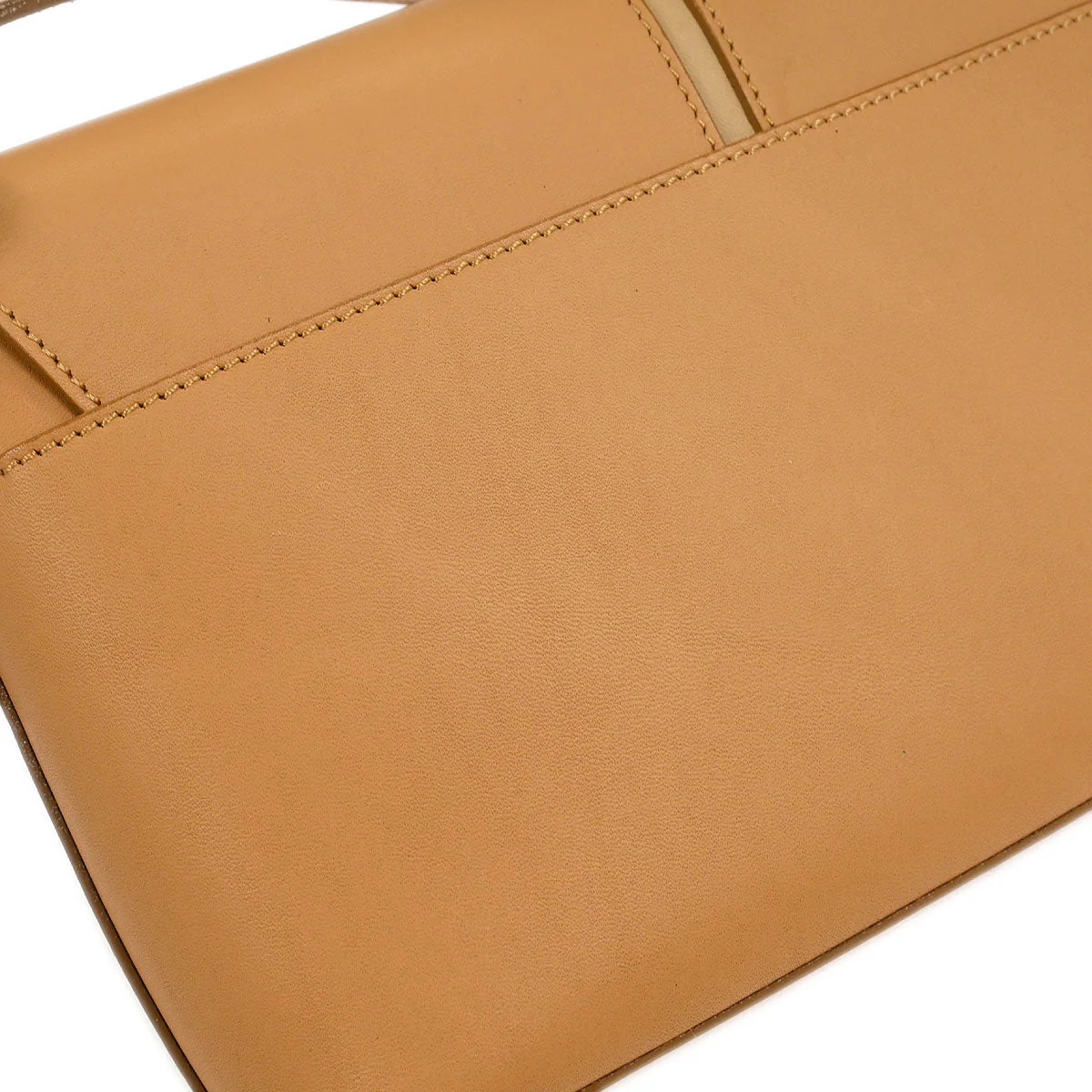 Burberry Beige Leather Shoulder Bag - Image 6