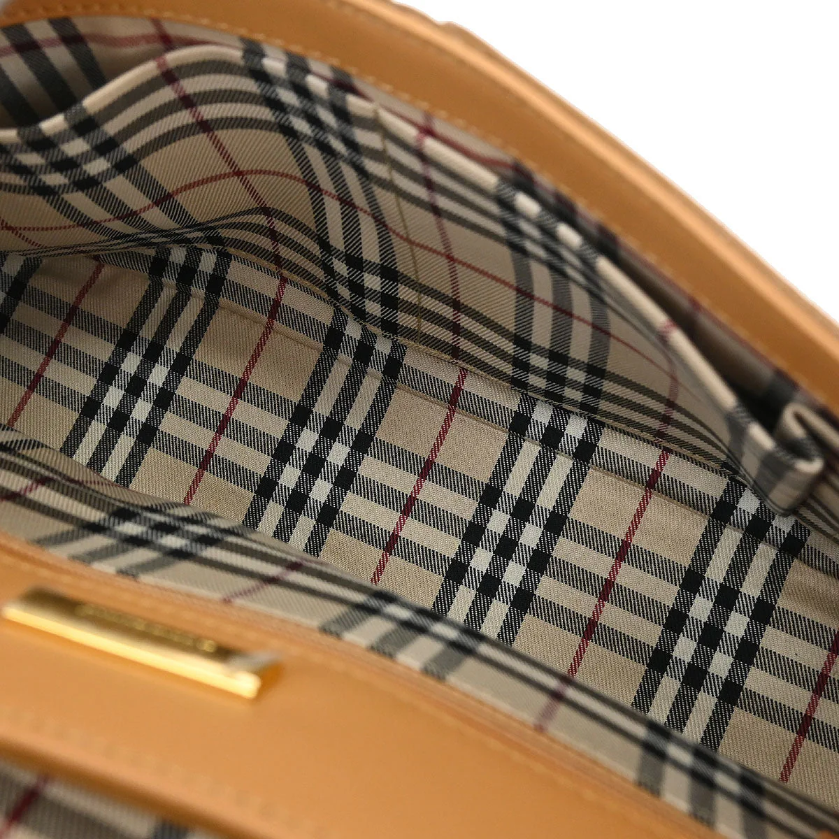 Burberry Beige Leather Shoulder Bag - Image 9