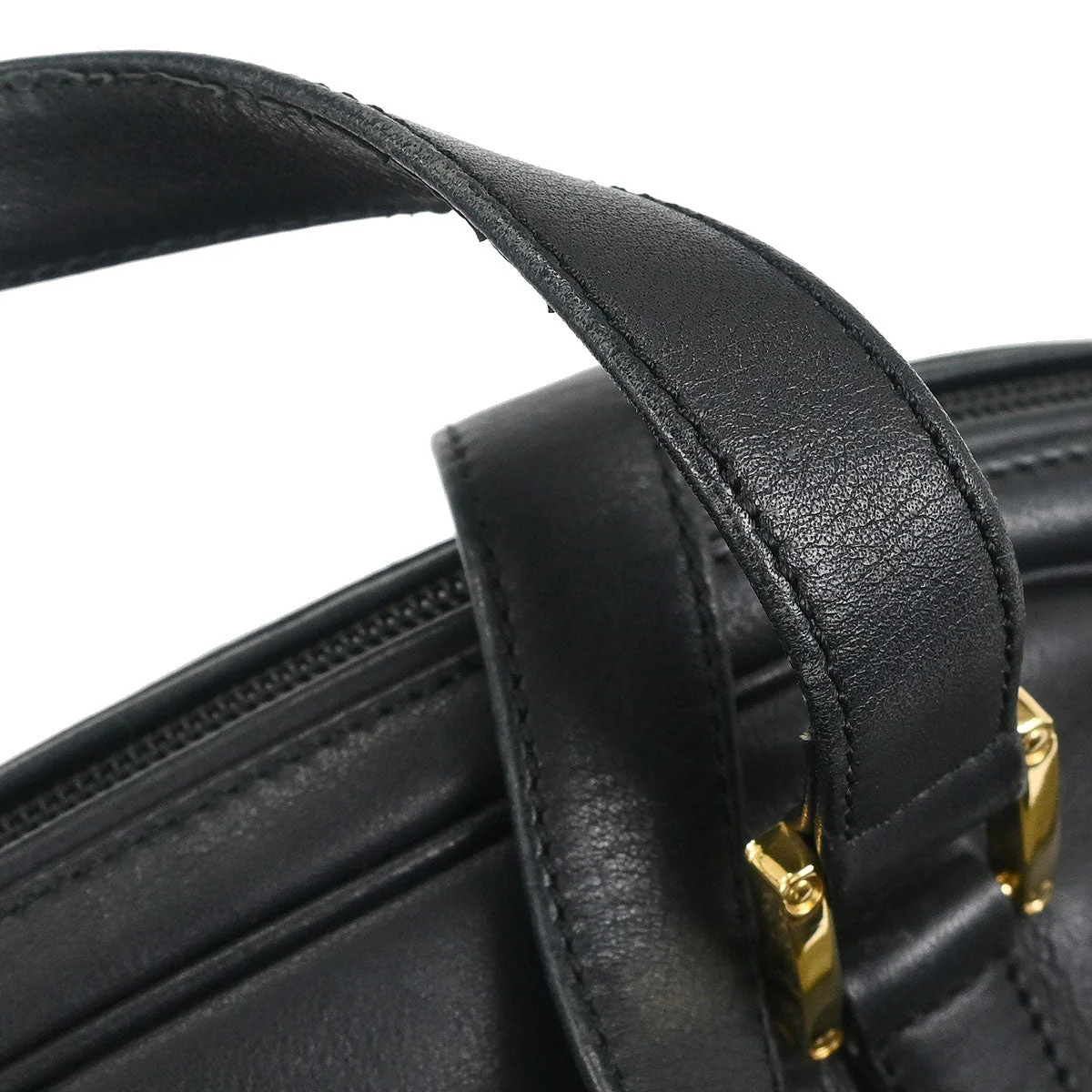 Loewe Gray Black Suede Lambskin Handbag - Image 6