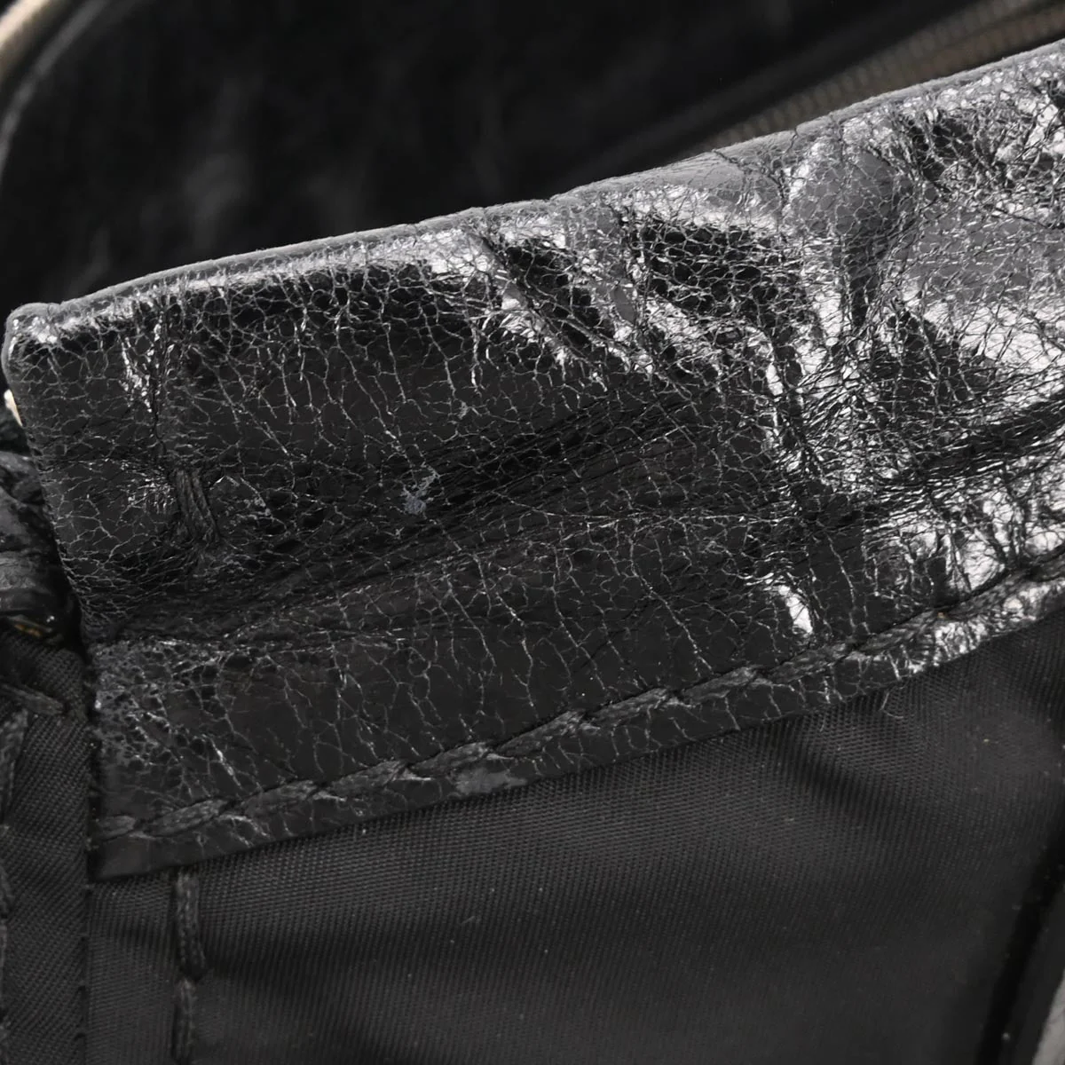 Prada Black Nylon 2way Shoulder Handbag - Image 7