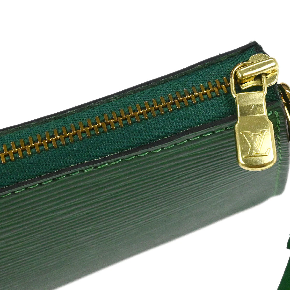Louis Vuitton 1999 Green Epi Pochette Accessoires 21 Handbag M52954 - Image 5