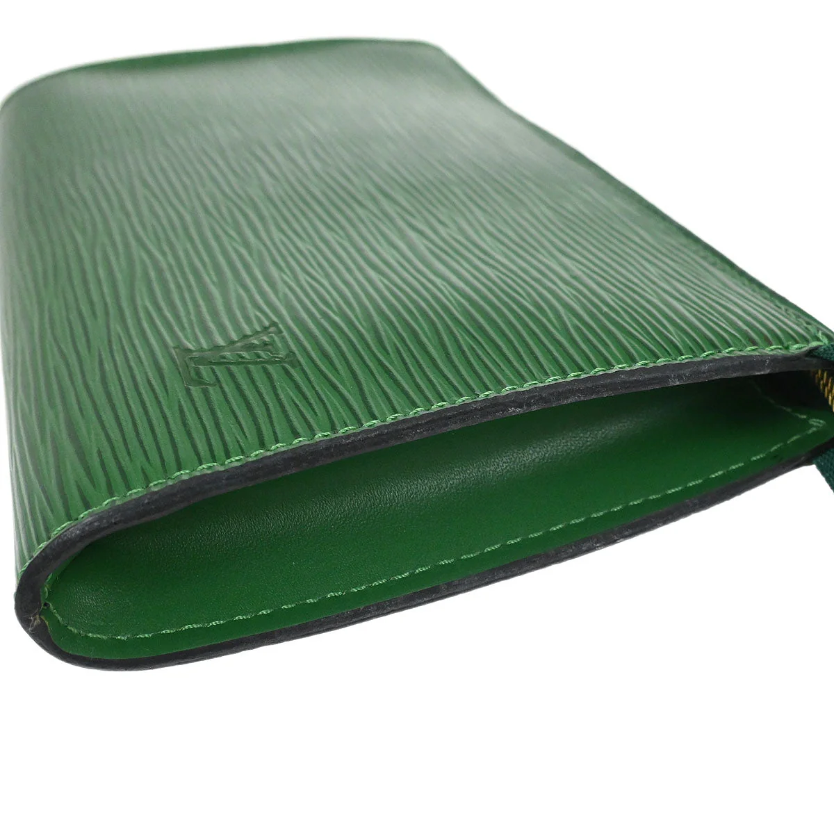 Louis Vuitton 1999 Green Epi Pochette Accessoires 21 Handbag M52954 - Image 7