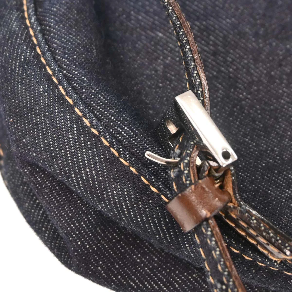 Fendi Navy Denim Shoulder Bag - Image 10