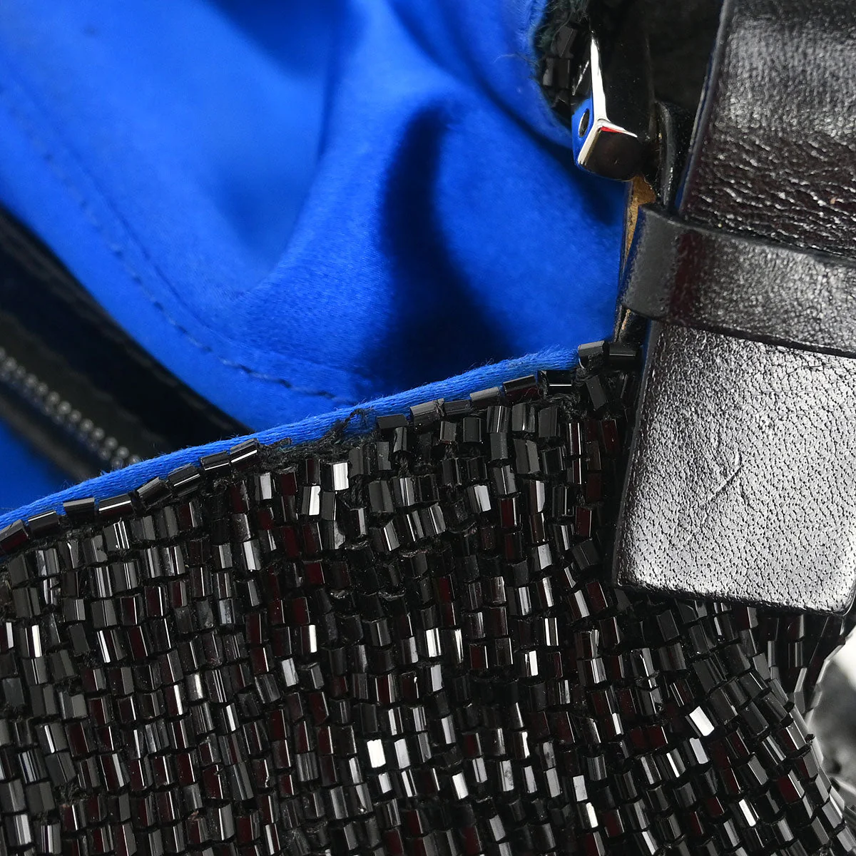 Fendi Black Beads Baguette Handbag - Image 9
