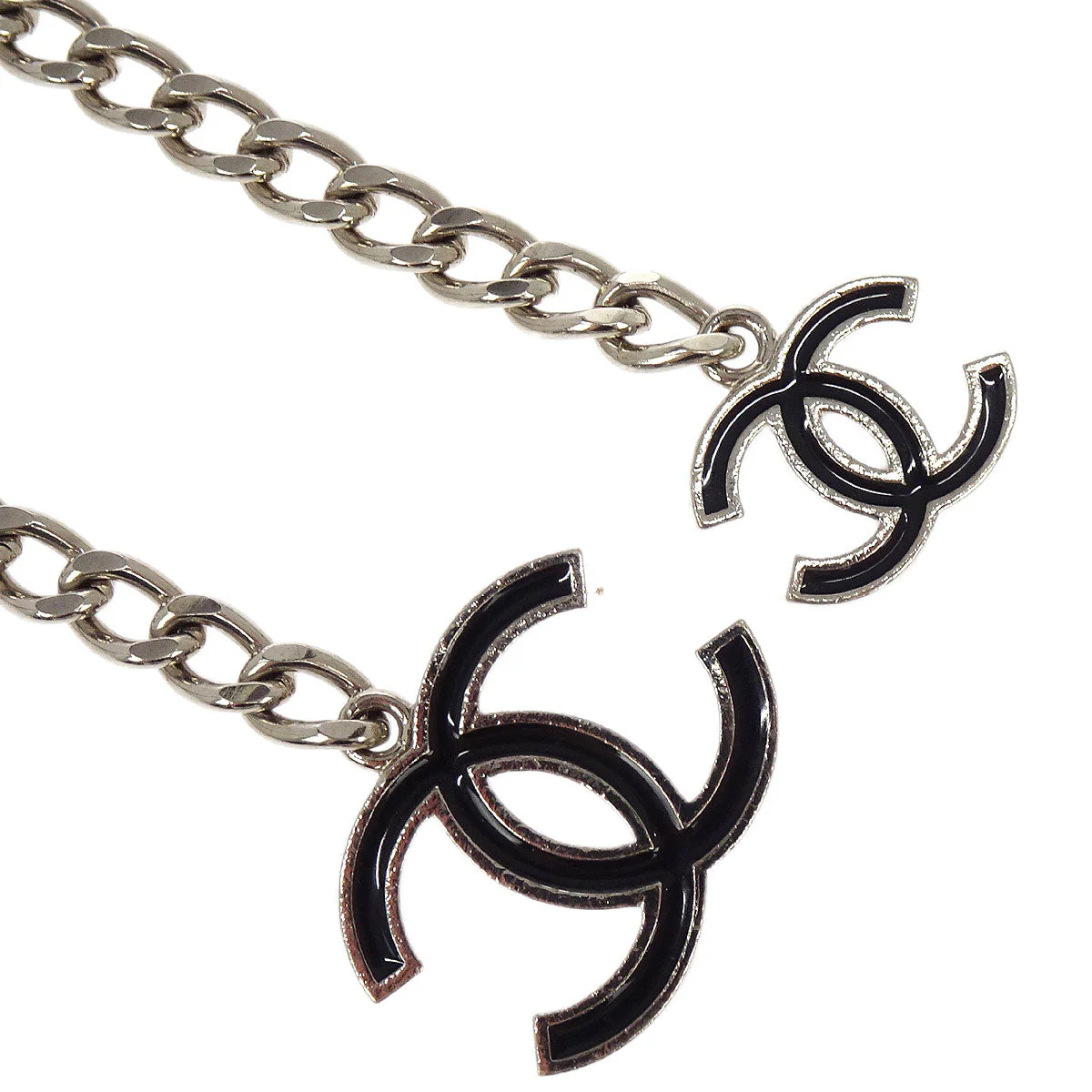 Chanel Chain Belt CC Silver Small Good - Image 3