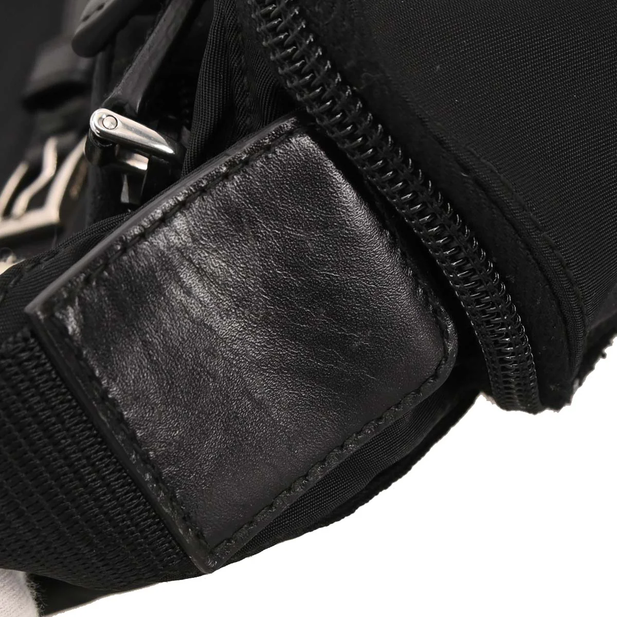Prada Black Nylon Shoulder Bag - Image 6