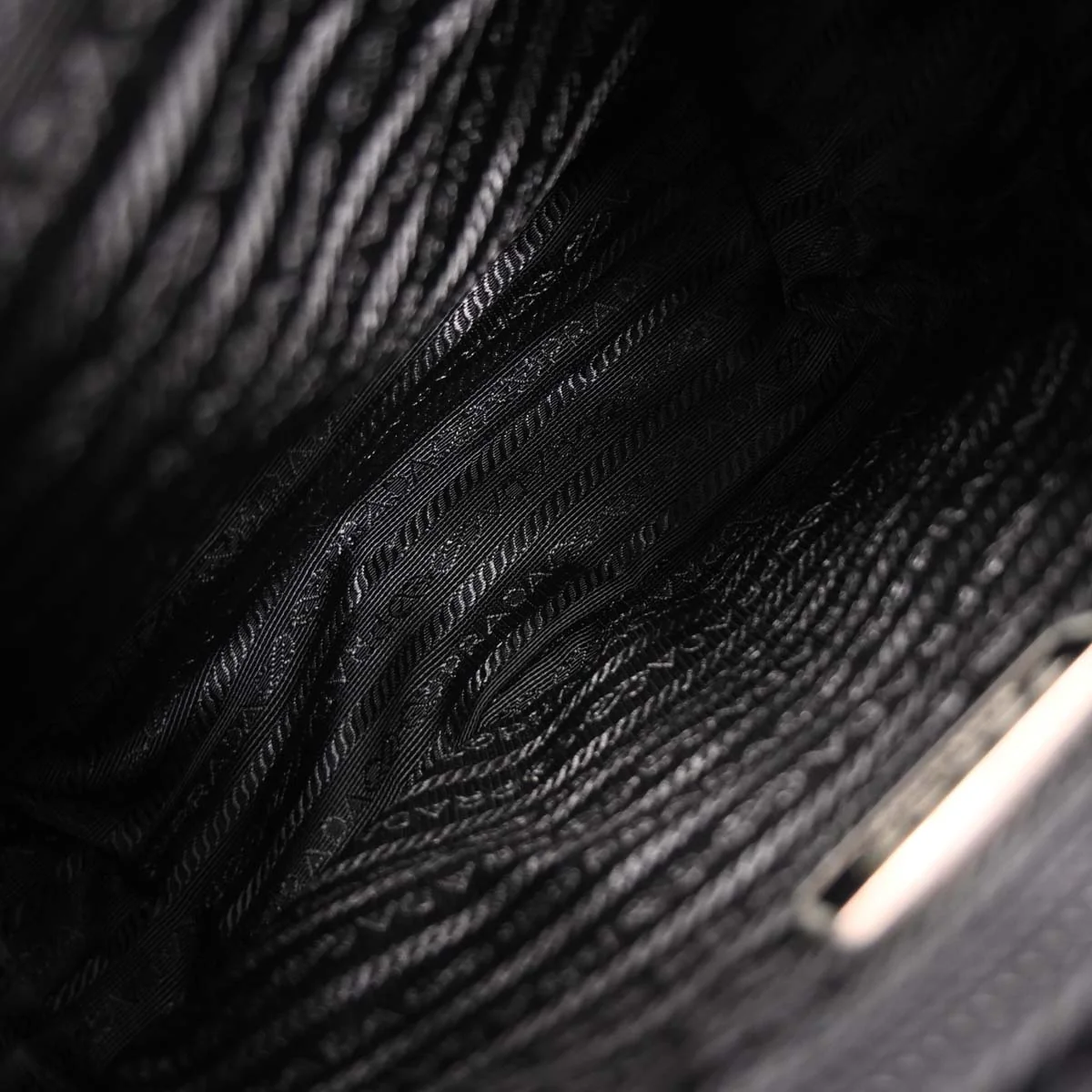 Prada Black Nylon Shoulder Bag - Image 8