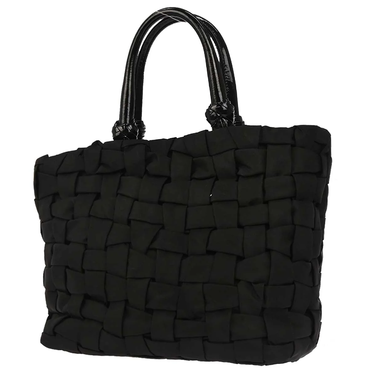 Prada Black Nylon Tote Handbag - Image 2