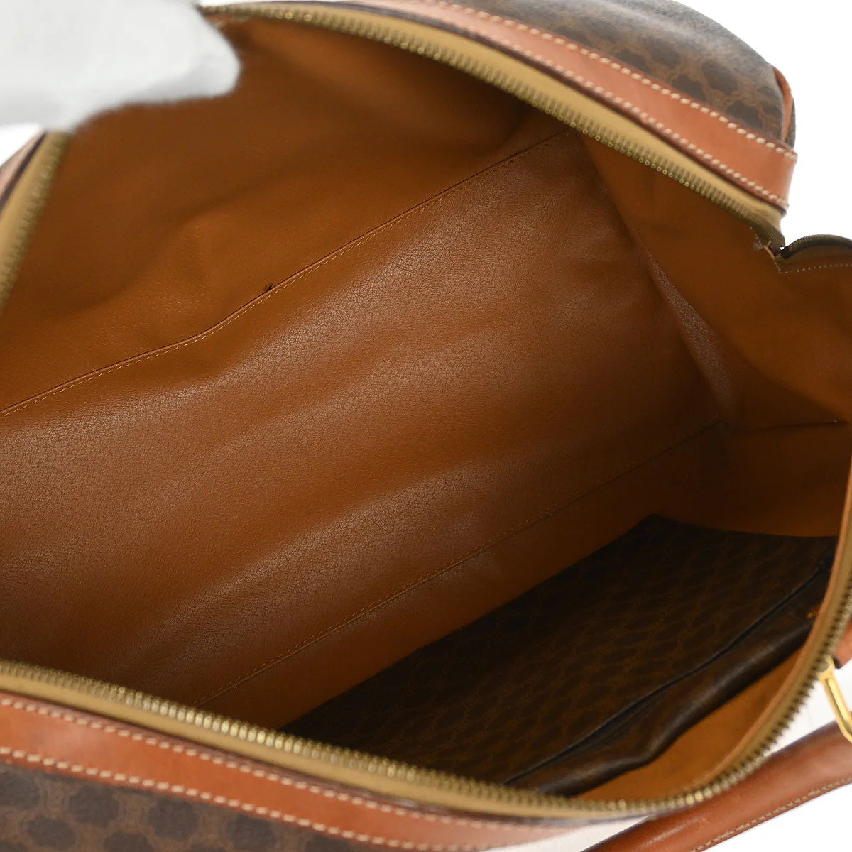 Celine Brown Macadam Duffle Handbag - Image 10