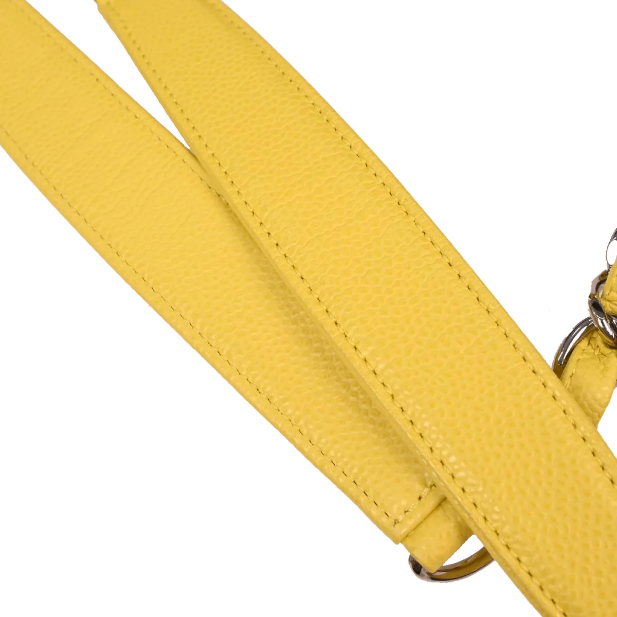 Chanel 2009-2010 Yellow Caviar Petite Shopping Tote PST Chain Handbag - Image 6