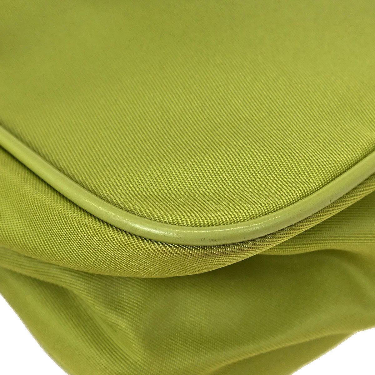 Prada Green Nylon Chain Handbag - Image 6