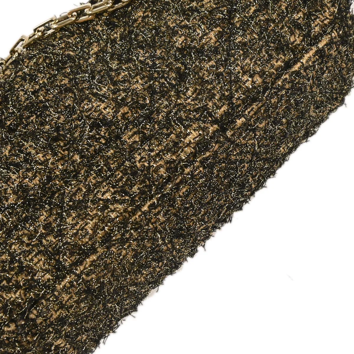 Christian Dior Black Tweed Rock Chain Shoulder Bag - Image 3