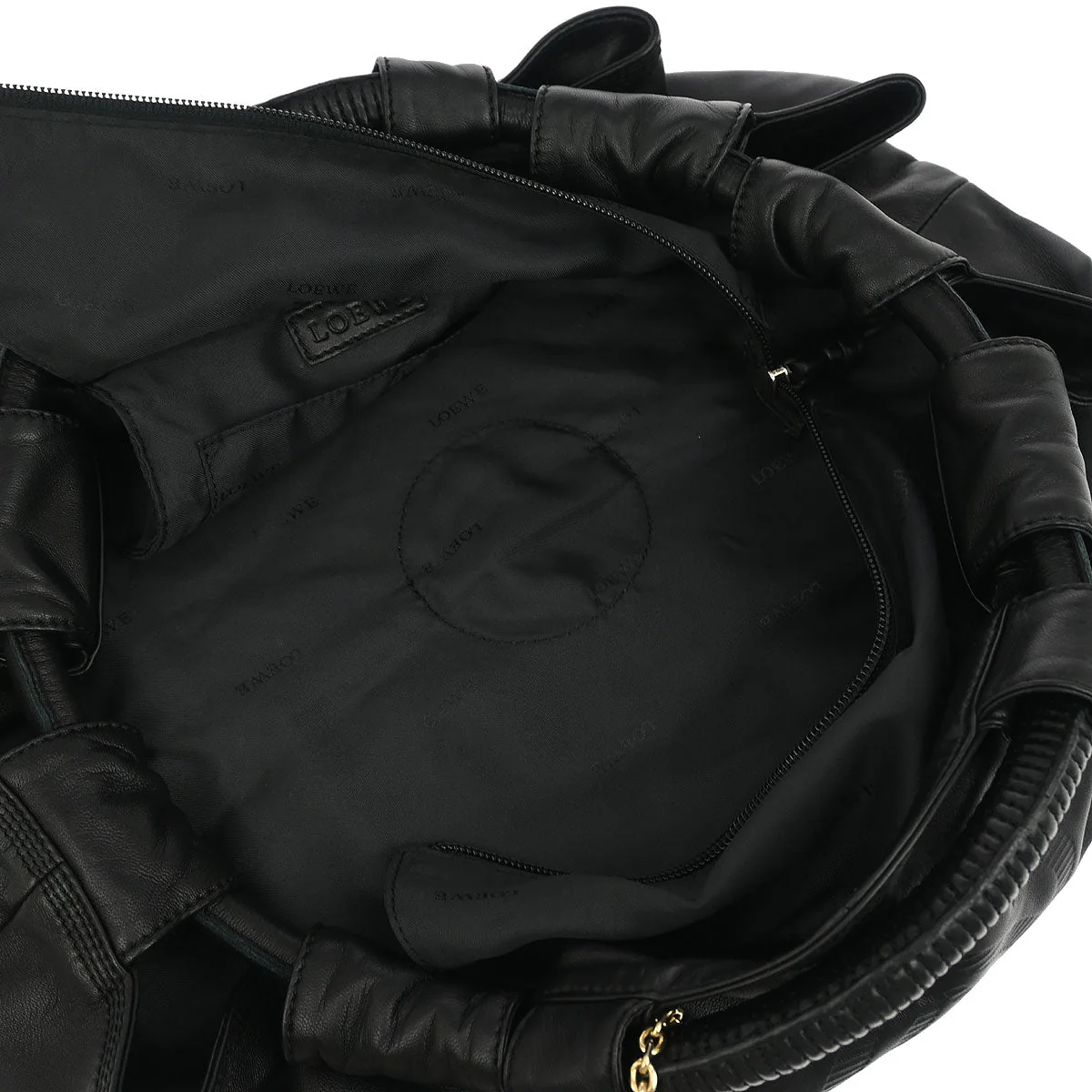 Loewe Black Lambskin Nappa Aire Tote Bag - Image 9