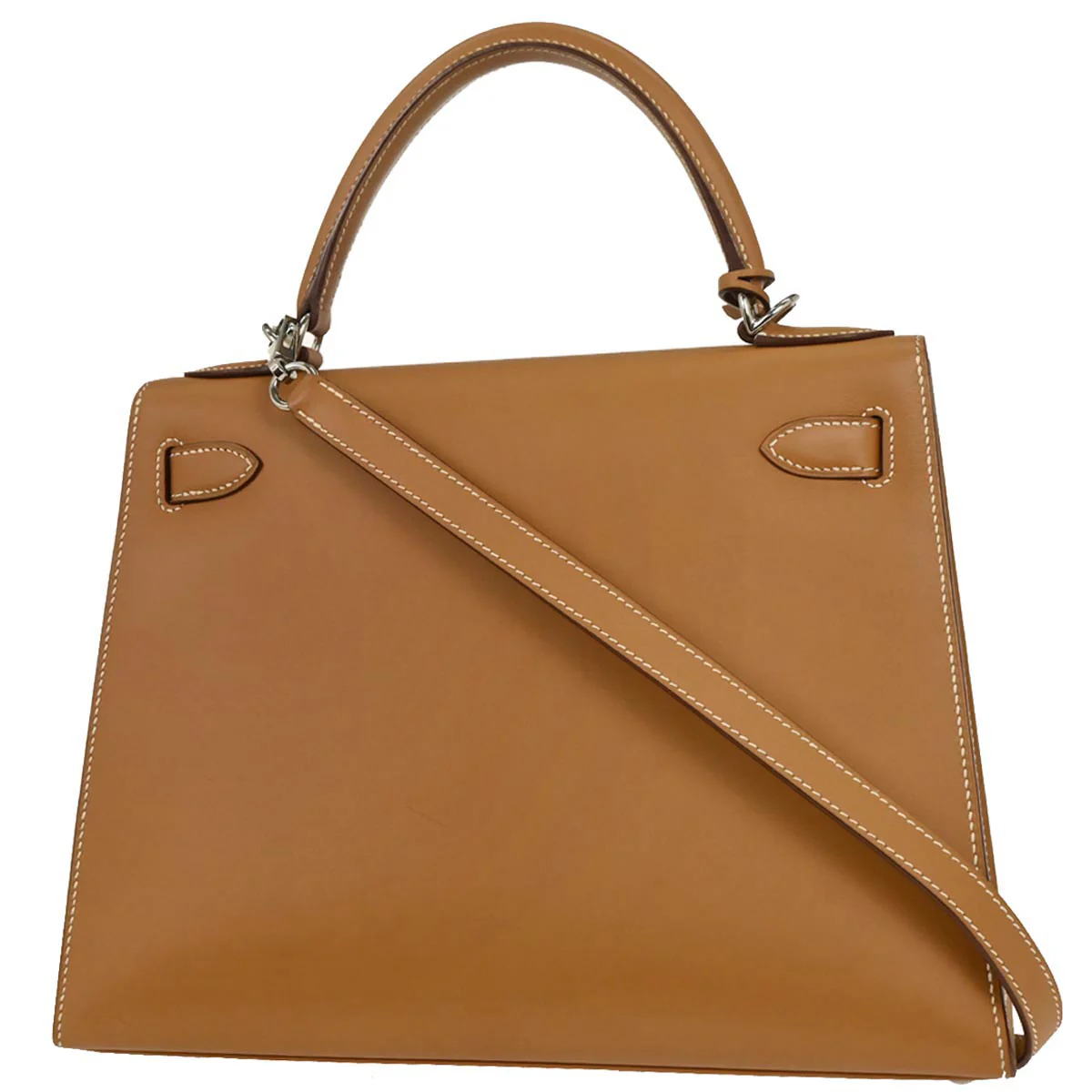 Hermes Natural Chamonix Kelly 28 Sellier 2way Shoulder Handbag - Image 2