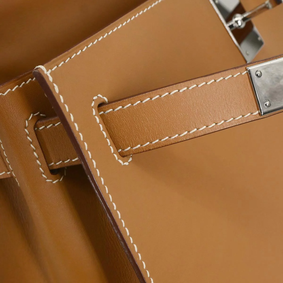 Hermes Natural Chamonix Kelly 28 Sellier 2way Shoulder Handbag - Image 9