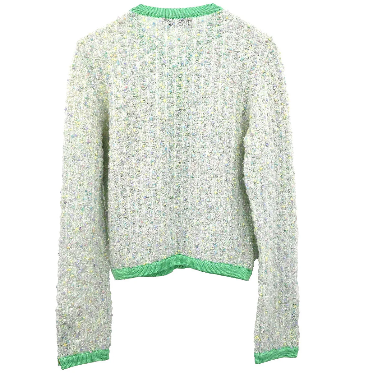 Chanel 1997 Cardigan Green #38 - Image 2