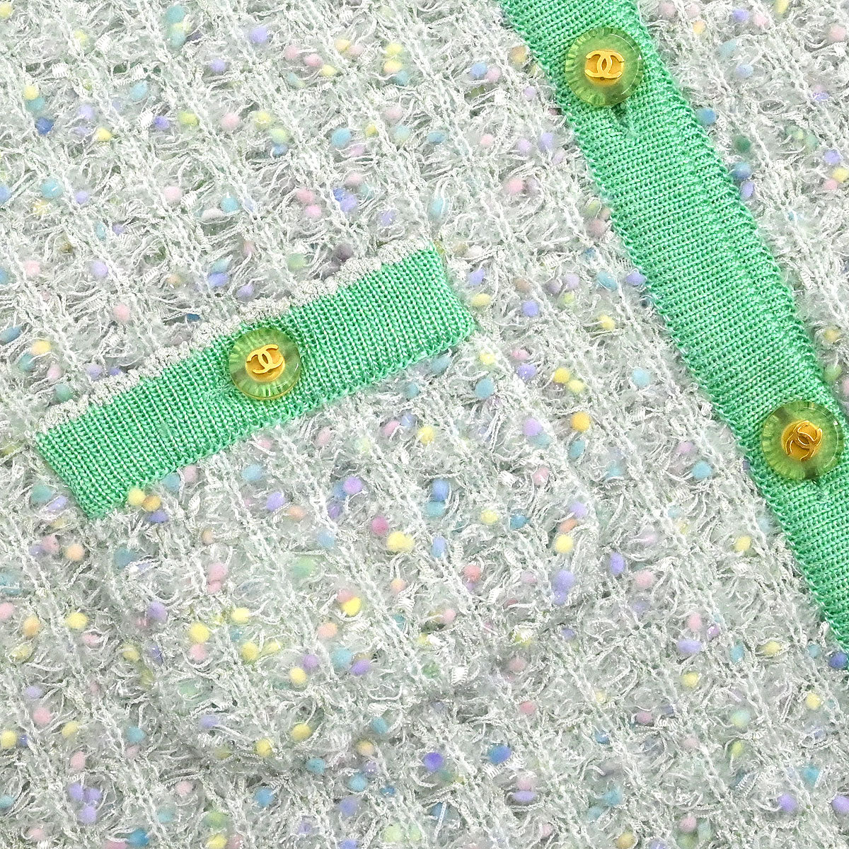 Chanel 1997 Cardigan Green #38 - Image 4