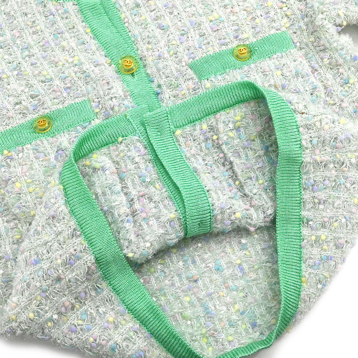 Chanel 1997 Cardigan Green #38 - Image 6
