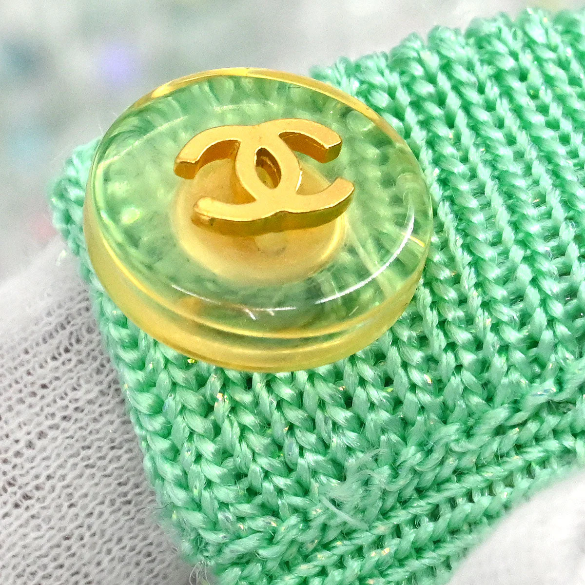 Chanel 1997 Cardigan Green #38 - Image 9