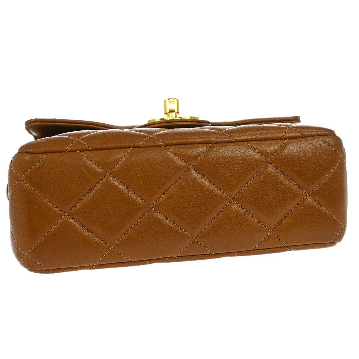Chanel 1994-1996 Brown Lambskin Handbag - Image 3