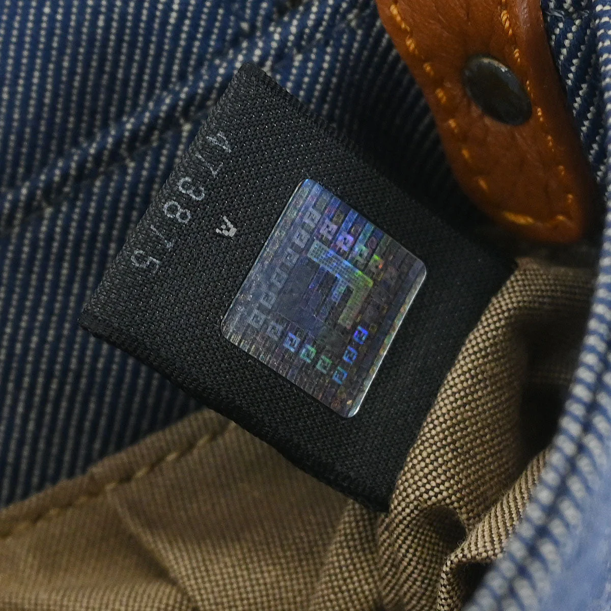 Fendi Blue Denim Chef Handbag - Image 10