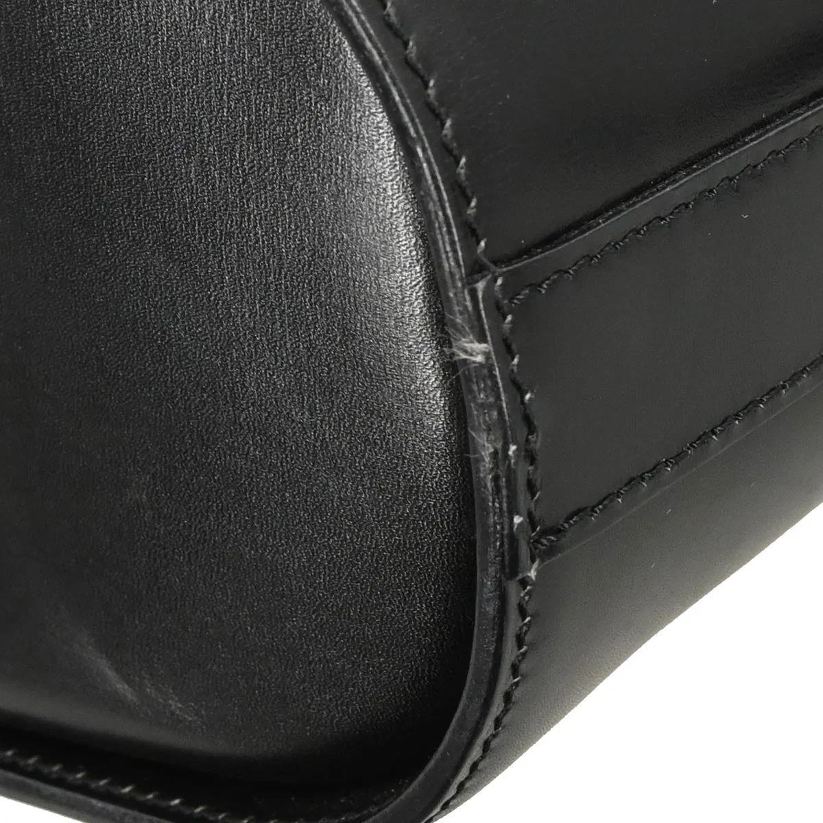 Celine Black Leather Bucket Shoulder Bag - Image 3